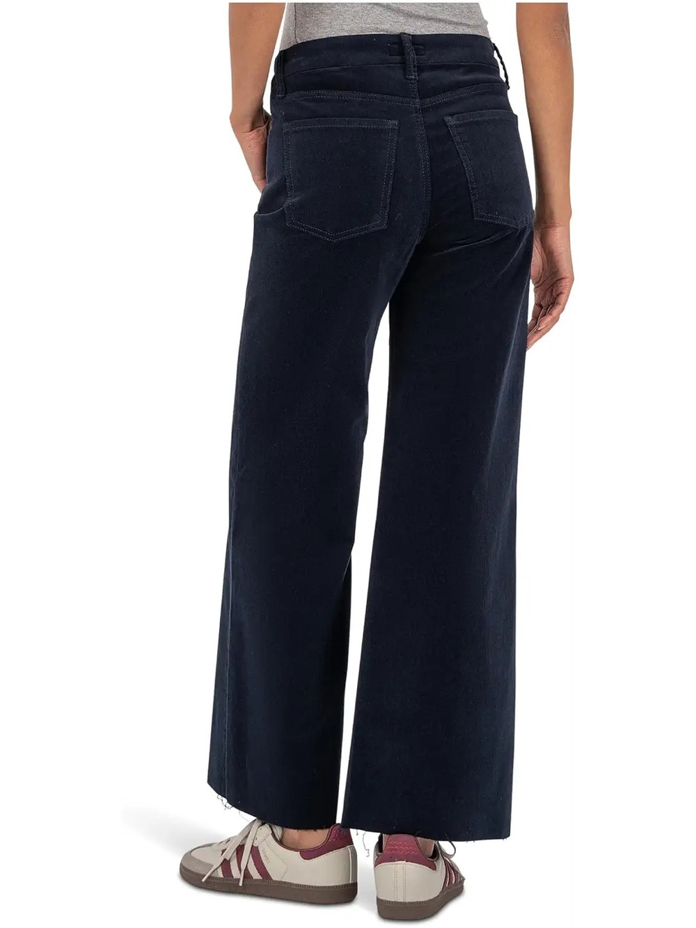 NWOT- KUT from the Kloth Meg Corduroy High-Rise Wide Leg, Navy, size 6 - Picture 2 of 12